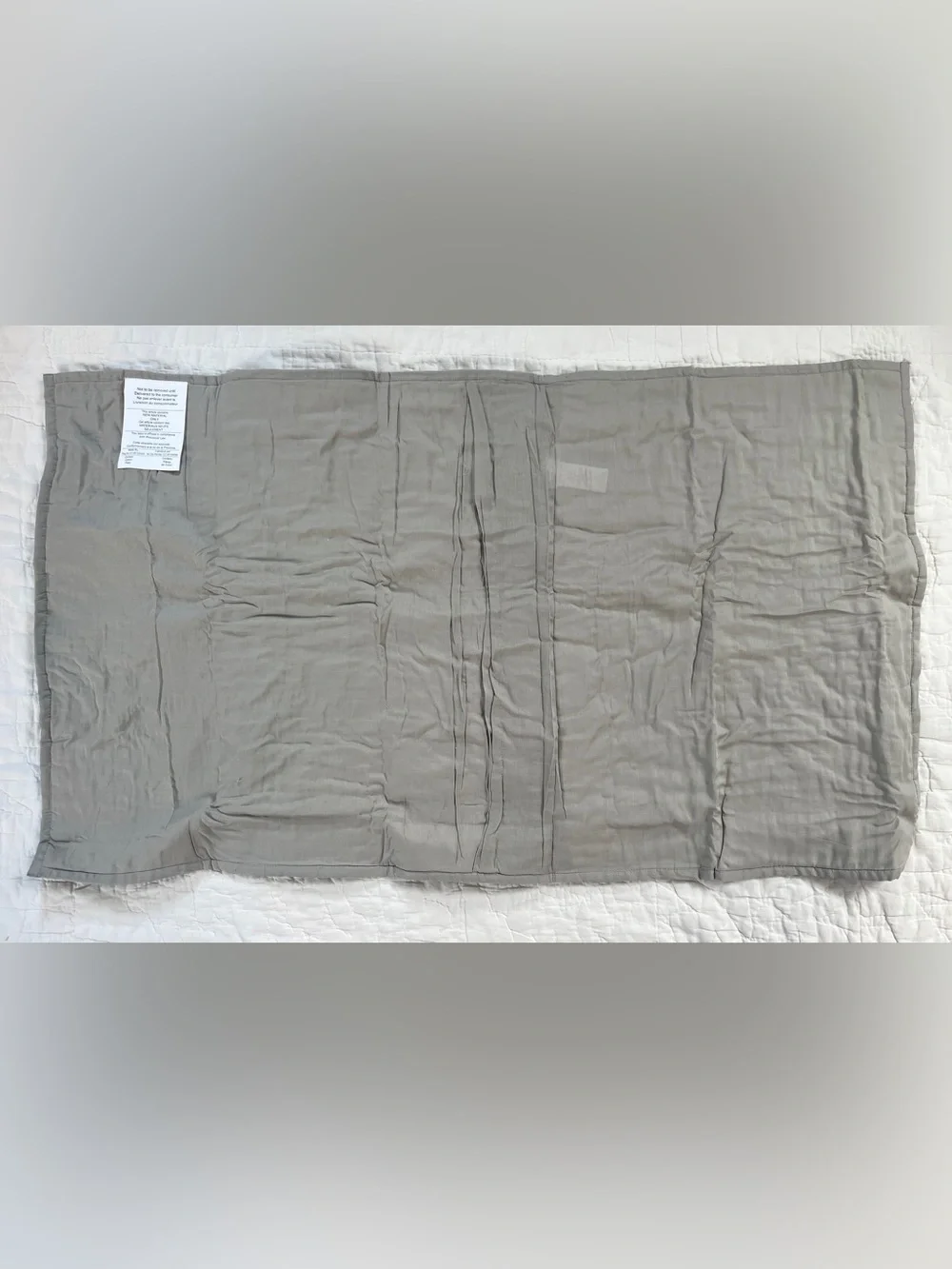 x2 NWT West Elm Ruffled Circles 100% Cotton Shams Gray KING New